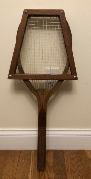 Playable Antique 1920’s Wood Tennis Racket Alexander Taylor NYC Westchester 7