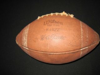 Vintage Y.  A.  Tittle Wilson F1422 Leather Football 6709