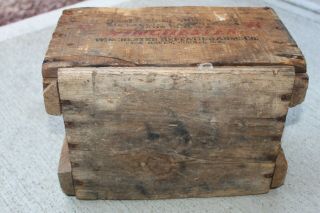 ANTIQUE VINTAGE WINCHESTER SMALL ARMS AMMUNITION WOODEN WOOD AMMO CRATE BOX 6