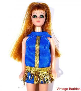 Topper Dawn Glori Doll W/blue Dress Vintage 1970 