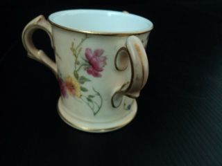 Antique Royal Worcester Porcelain Three Handled Loving Cup,  Ships To Usa