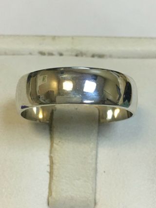 Rare Victorian Antique Sterling Silver Band Ring Birmingham 1881