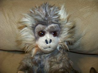 KAMAR MONKEY: plush - long tail - made by hand in Japan approx.  8 