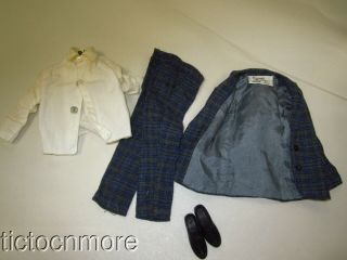 Vintage Ideal Tammy Family Doll Ted Dad 9468 Plaid Suit Set Complete Set