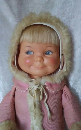Vintage 1968 Ideal Toy Corp " Little Lost Baby " 3 - Faced Doll,  417 - E