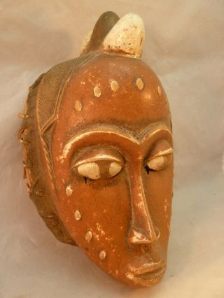 African Mask Baule Tribe Ivory Coast Vintage Antique Africa Tribal