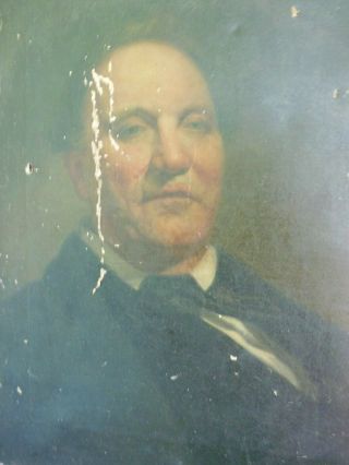 Antique 18th C American Portrait Oil Painting Gentleman St Louis Missouri