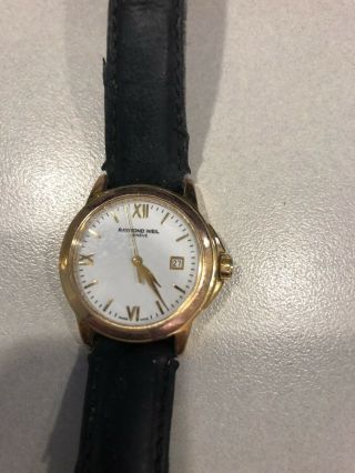 Ladies Vintage Raymond Weil 18k Gold Plated Watch