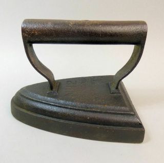 Victorian No 12 Cast Iron Flat Iron C.  1890