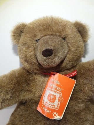 Vintage 1985 Spinoza Therapy (Autism) Bear Speaks From The Heart 2