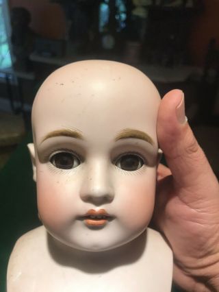 Antique Kestner 11 Dep 154 Mold Germany Bisque Doll Head