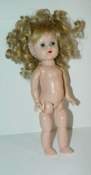 Estate Old Vintage Hard Plastic Blonde Vogue Ginny Walker Doll 20