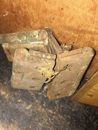 Vintage Antique Hinges From Old Mill.  Various Sizes. 2
