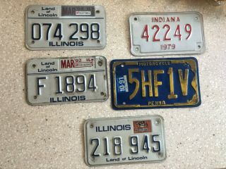 Antique Whizzer/ Motorbike Licence Plate (5)