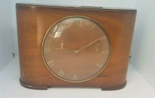 Vintage 1930s Wood Clock,  Florin Weekly Savings,  Wind Up.