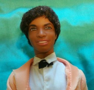 Vintage Barbie Ken Doll 1991 Rooted Black Hair African American W/tuxedo Clothes
