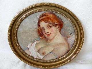 Antique Portrait Of Erotic Nude,  Listed Artist C1890