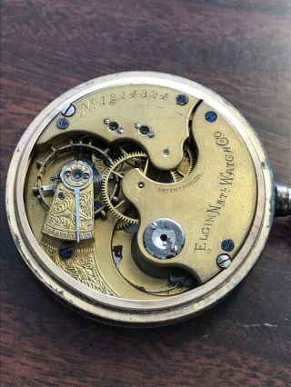 Antique 1883 Elgin Pocket Watch 16s 13 Jewels Gold Tone