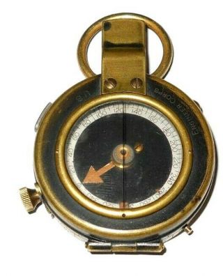 Antique Wwi U.  S.  Army Engineer Corps Compass Ce 1918