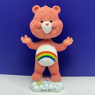 Care Bears Bobblehead Cheer Rainbow Pink Figure Bobble Head Toy Vintage Tcfc Vtg