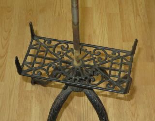 Antique Victorian Cast Iron Dictionary Bible Book Music Stand industrial Legs 2
