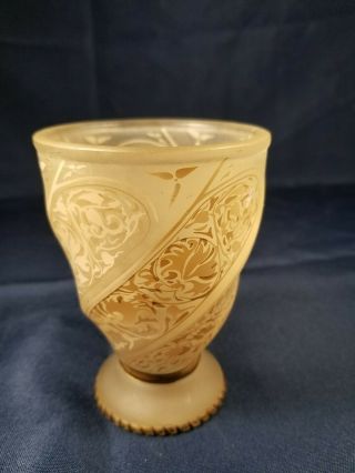 Antique Bohemian Art Noveau Alabaster Jar Vase 1800s 2