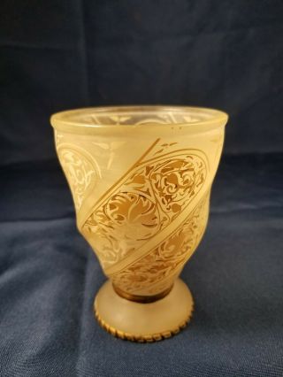 Antique Bohemian Art Noveau Alabaster Jar Vase 1800s 4