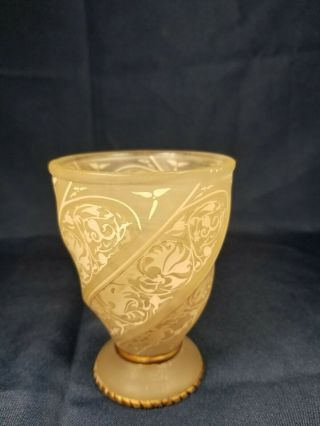 Antique Bohemian Art Noveau Alabaster Jar Vase 1800s 5