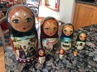 Russian Nesting Doll,  Gorgeous Set Of 7
