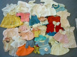 Vintage Baby Doll Clothes Dresses Pajamas Mixed Sizes,  Crissy,  Chatty Cathy Doll