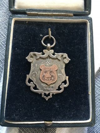 May League 1908 - 09 Sterling Silver Antique Memorabilia Football Winners Medal