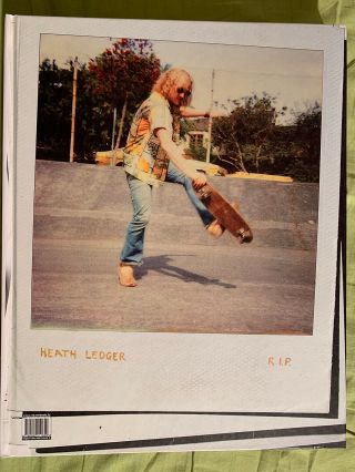Vintage Skateboarding - Skate Book - Issue 6 - Heath Ledger (r.  I.  P. )