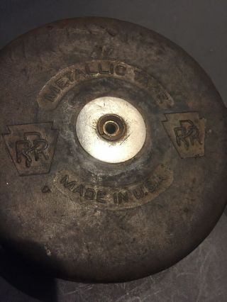 Rare Pennsylvania Railroad Antique Lufkin Leather Case 50 Foot Tape Measure Nr