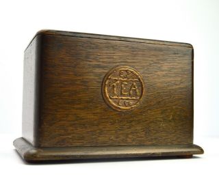 Tea Caddy 1940s Vintage Wood Tea Caddy Storage Jar Wood Tea Box