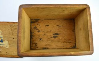 Tea Caddy 1940s Vintage Wood Tea Caddy Storage Jar Wood Tea Box 6