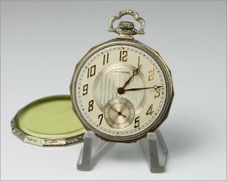 Antique 1929 Waltham 17j 12s Gr.  225 Pocket Watch,  Gorgeous Case - Balance