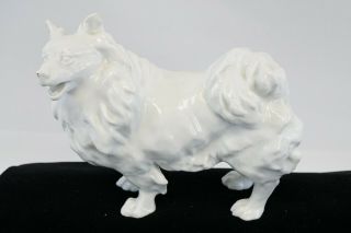 RARE CHOW OR COLLIE DOG by KARL ENS large porcelain figure ANTIQUE 2