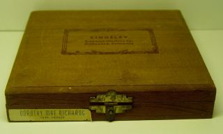 Kingsley Machine Type 18pt.  Huxley Hot Foil Stamping Machine Redwood Box Antique