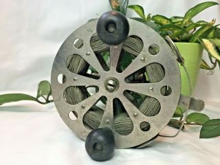 Antique 1927 - 28 Four Brothers Pflueger 3128 " Taxie " Side - Mount Fly Fishing Reel