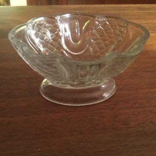 Tulip & Honeycomb Toy Open Bowl Wabash Childs Childrens Eapg Antique Oval