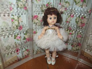 Vintage Hard Plastic Virga Pointed Toe Ballerina Lolly Pop Type Ginny Friend 8”