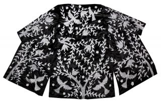 Uzbek Silk Embroidered Robe Chapan Light Coat Jacket From Bukhara A12875