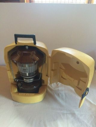 1980 Vintage Brown Coleman Model 275 Double Mantle Lantern With Clam Shell Case