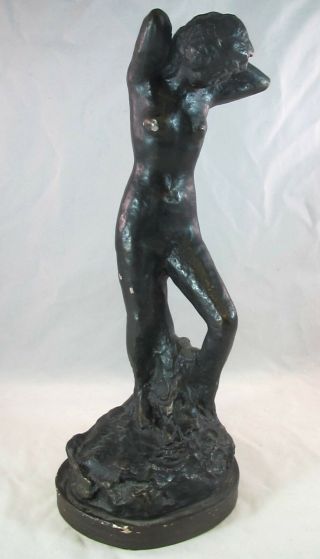 Vintage Alva Studios 1966 Amr Nude Female Bathing Statue Sculpture