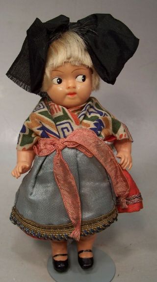 All 5 1/2 Inch " Juno " Celluloid Googly Antique Doll