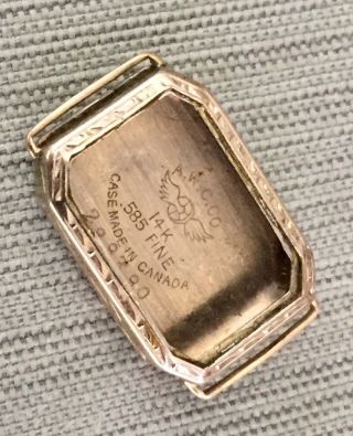 Antique A.  W.  C.  Co 14k White Gold Ladies Watch Case