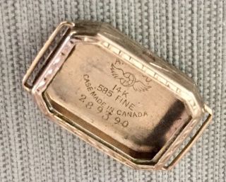 Antique A.  W.  C.  Co 14K White Gold Ladies Watch Case 2