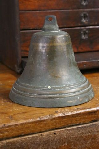 Antique Brass Ship Bell Nautical With Clapper 7 " Vintage Maritime Old Vintage