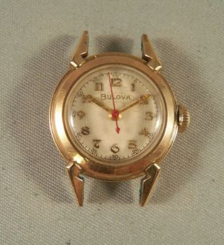 Vintage Bulova " Nurses " 10k Rgp Ladies Wristwatch