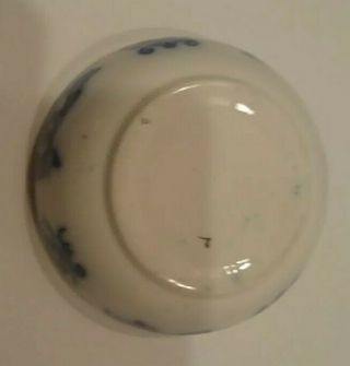 Antique Flow Blue 3 Piece Covered Soap Dish with Strainer 4